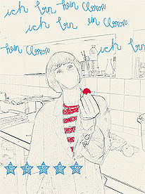 Click to enlarge clown I (computer art, various size, 2007) by heike kastler